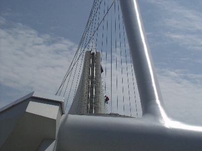 Window Washer at work